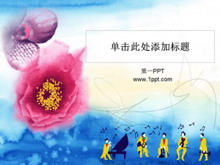 卡通乐队艺术PPT模板下载-第一PPT