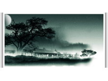 水墨画背景中国风PPT模板下载-第一PPT