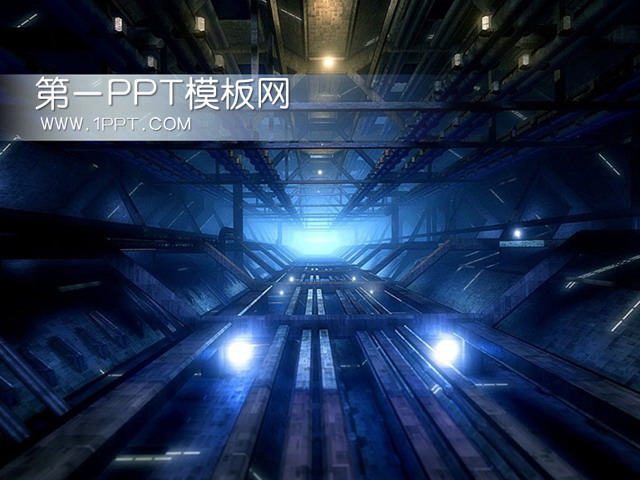 图片[1]-工厂背景PPT模板下载-第一PPT