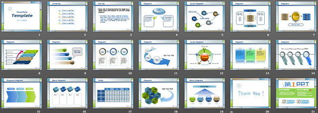 图片[2]-经典方框边框的PowerPoint模板-第一PPT