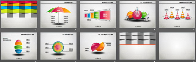 图片[2]-精美折叠时尚PowerPoint模板下载-第一PPT