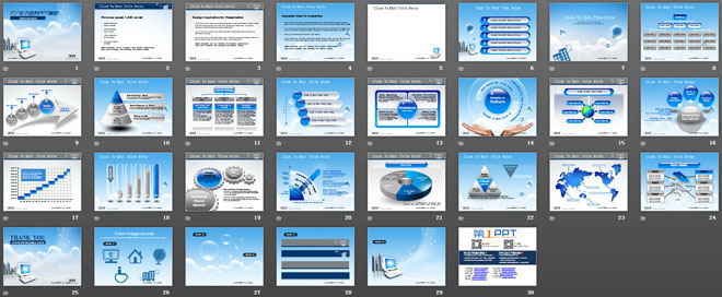 图片[2]-韩国电子商务/科技PowerPoint模板下载-第一PPT