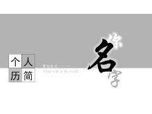 实用的个人简历PPT模板下载-第一PPT