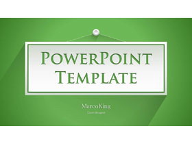 绿色阴影效果的简洁PPT模板免费下载-第一PPT