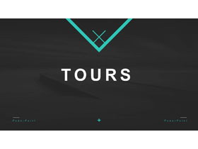 简洁欧美旅行相册PPT模板-第一PPT