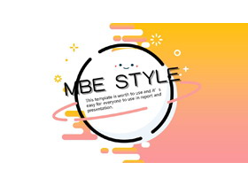 卡通MBE风格PPT模板免费下载-第一PPT