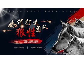如何打造狼性团队PPT模板下载-第一PPT