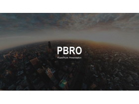欧美城市风景背景的图片排版PPT模板-第一PPT