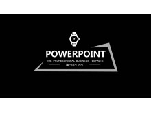 黑色简约时尚PPT模板免费下载-第一PPT