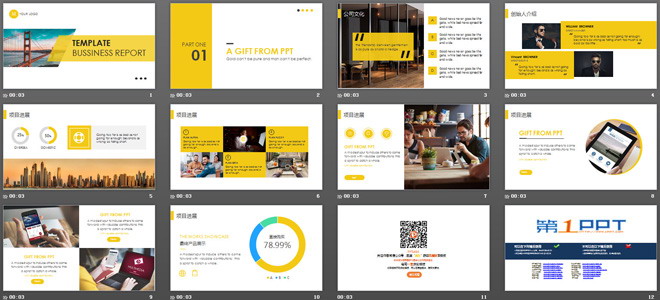 图片[2]-清新简洁大桥背景PPT模板下载-第一PPT