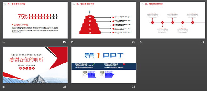 图片[4]-商业写字楼背景的市场营销数据分析报告PPT模板-第一PPT