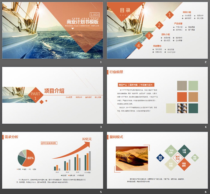 图片[2]-扬帆起航背景的商业融资计划书PPT模板-第一PPT