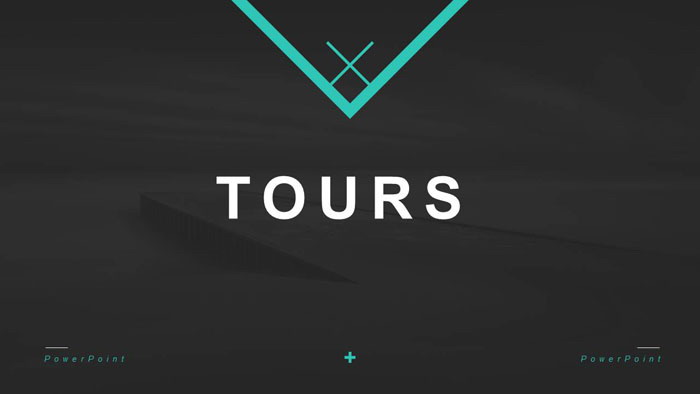 图片[1]-简洁欧美旅行相册PPT模板-第一PPT