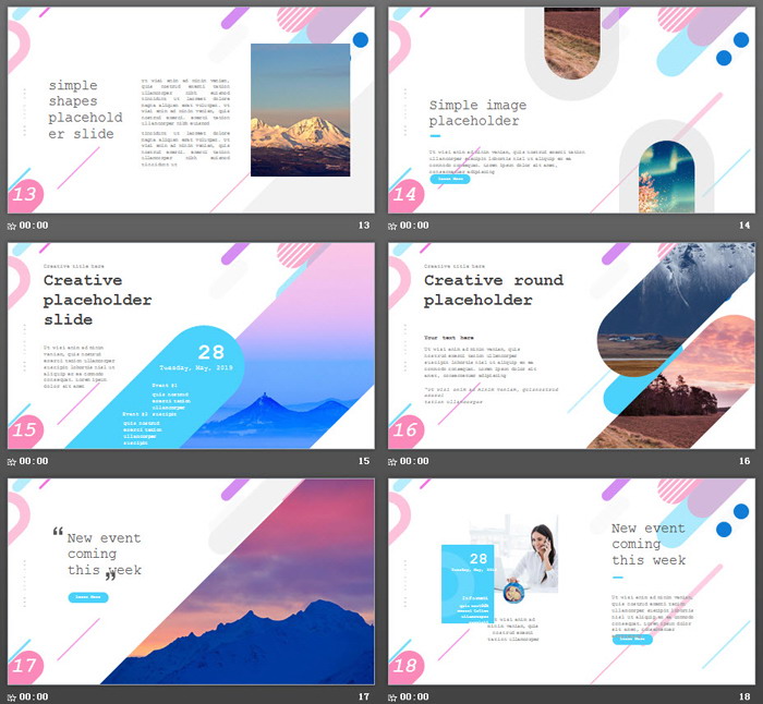 图片[4]-精美彩色渐变时尚PPT模板免费下载-第一PPT