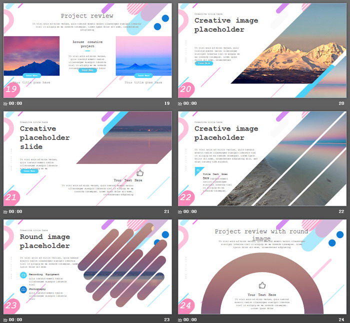 图片[5]-精美彩色渐变时尚PPT模板免费下载-第一PPT