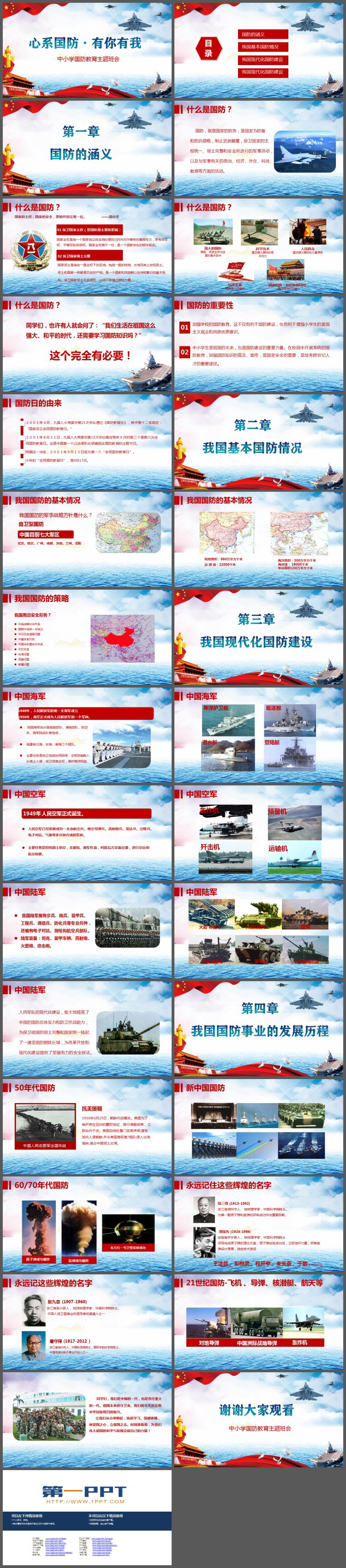 图片[2]-《心系国防有你有我》中小学国防教育主题班会PPT-第一PPT