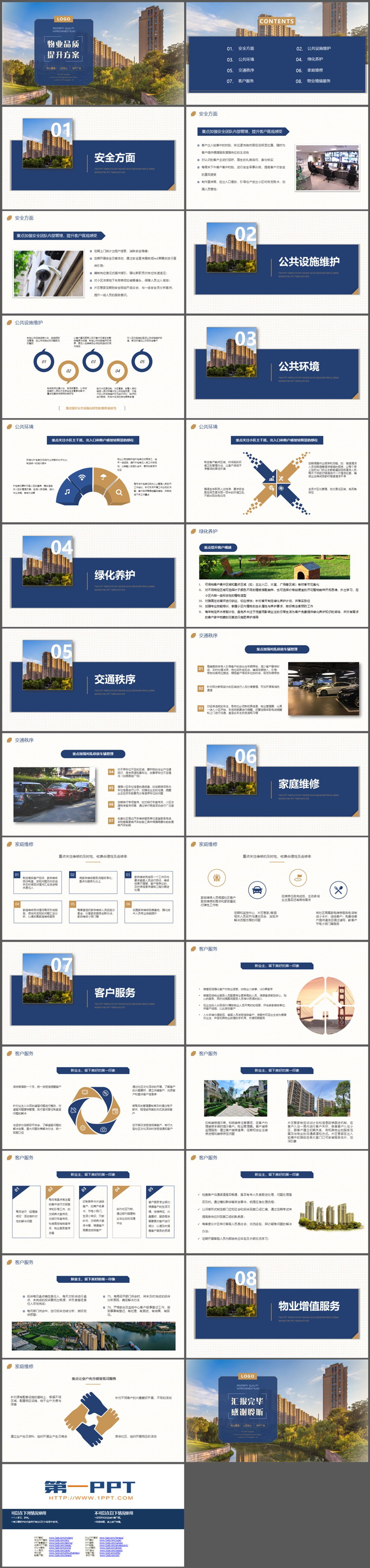 图片[2]-小区建筑背景的物业品质提升方案PPT模板下载-第一PPT