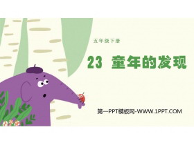 《童年的发现》PPT优质课件下载-第一PPT
