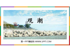 《观潮》PPT优质免费课件-第一PPT