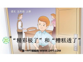 《“精彩极了”和“糟糕透了”》PPT精品免费课件-第一PPT