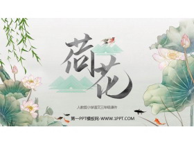 《荷花》PPT免费教学课件下载-第一PPT