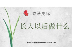 《长大以后做什么》PPT免费课件下载-第一PPT