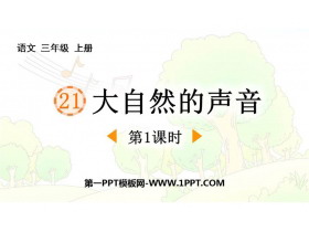 《大自然的声音》PPT免费课件(第1课时)-第一PPT