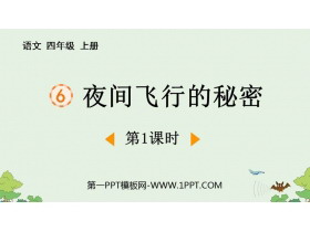 《夜间飞行的秘密》PPT免费课件(第1课时)-第一PPT