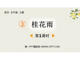《桂花雨》PPT下载(第1课时)-第一PPT