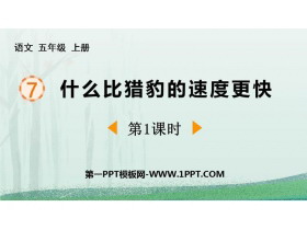 《什么比猎豹的速度更快》PPT免费课件(第1课时)-第一PPT