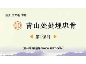《青山处处埋忠骨》PPT教学课件(第1课时)-第一PPT