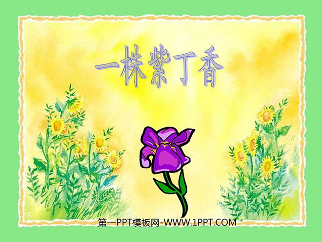 图片[1]-《一株紫丁香》PPT教学课件下载-第一PPT
