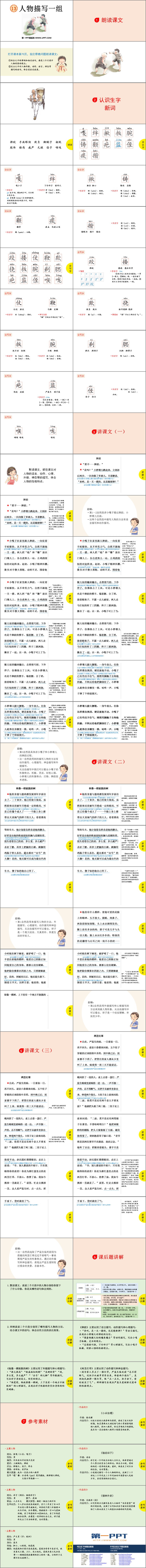 图片[2]-《人物描写一组》PPT免费课件-第一PPT