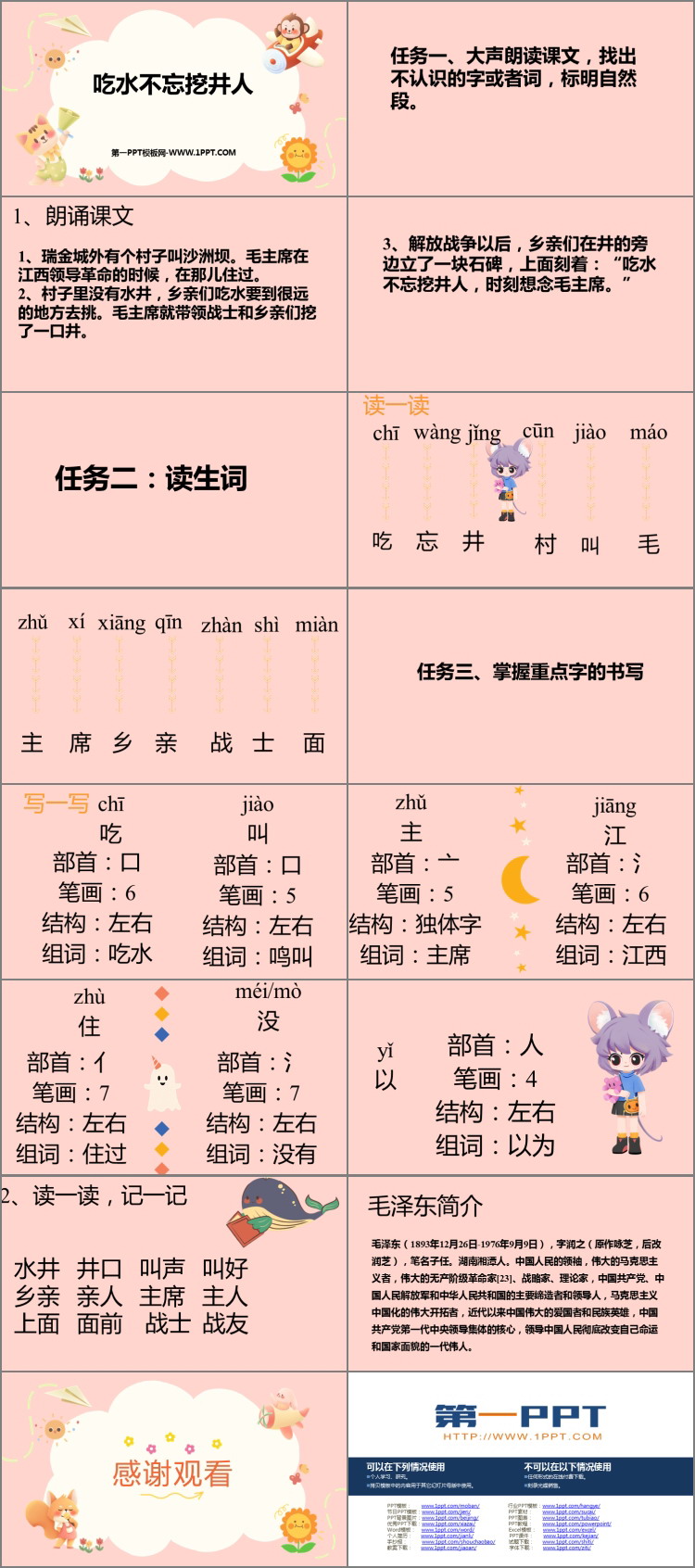 图片[2]-《吃水不忘挖井人》PPT免费优质课件-第一PPT