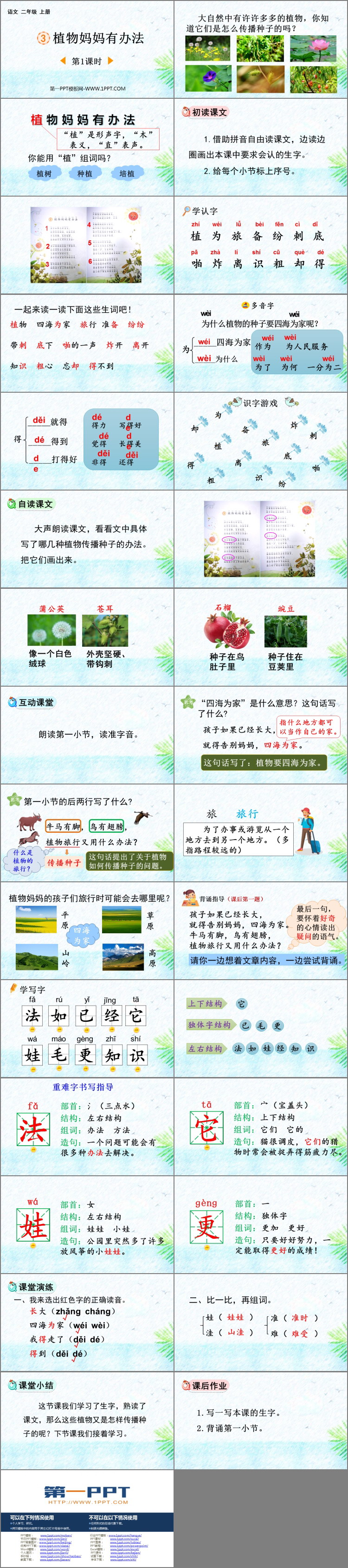 图片[2]-《植物妈妈有办法》PPT下载(第1课时)-第一PPT