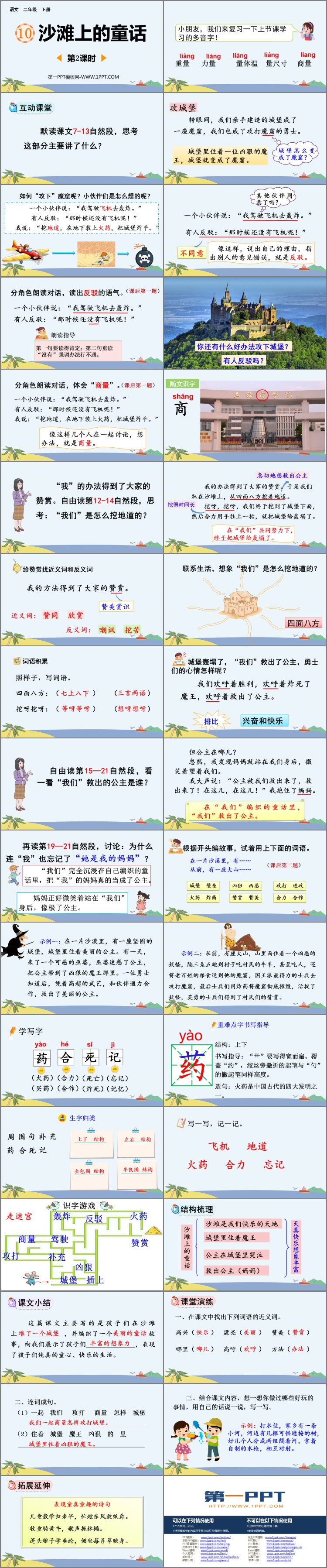 图片[2]-沙滩上的童话-第一PPT