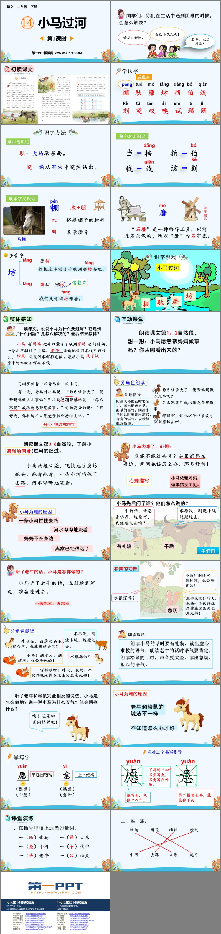 图片[2]-《小马过河》PPT教学课件(第1课时)-第一PPT