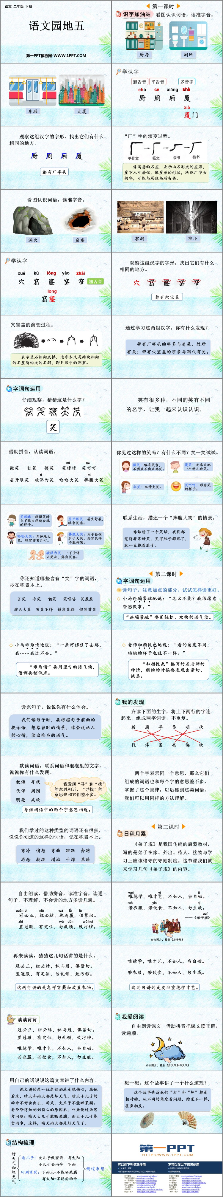 图片[2]-《语文园地五》PPT免费课件(二年级下册)-第一PPT