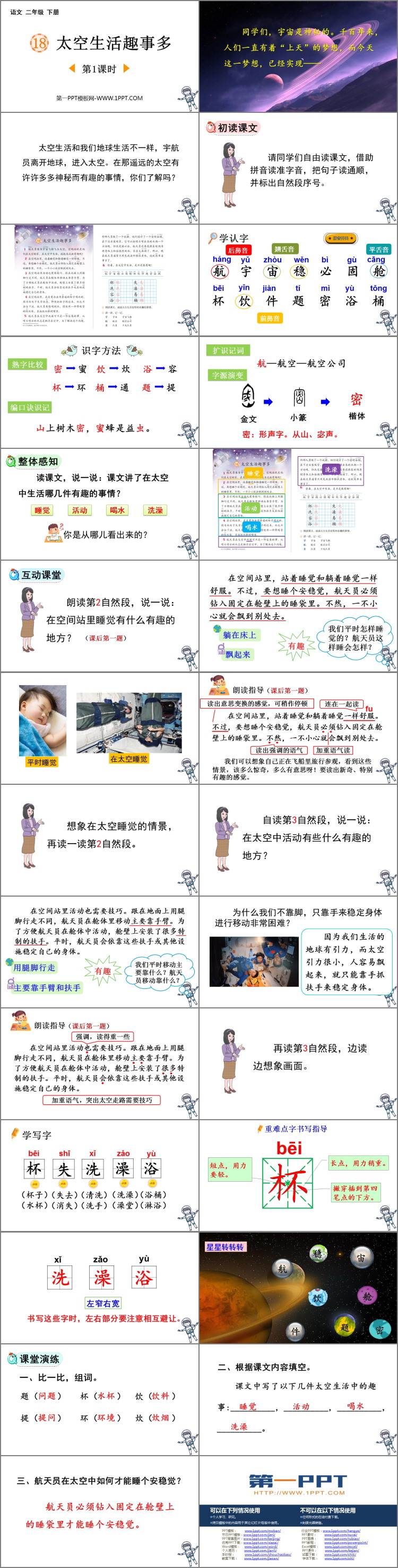 图片[2]-《太空生活趣事多》PPT教学课件(第1课时)-第一PPT