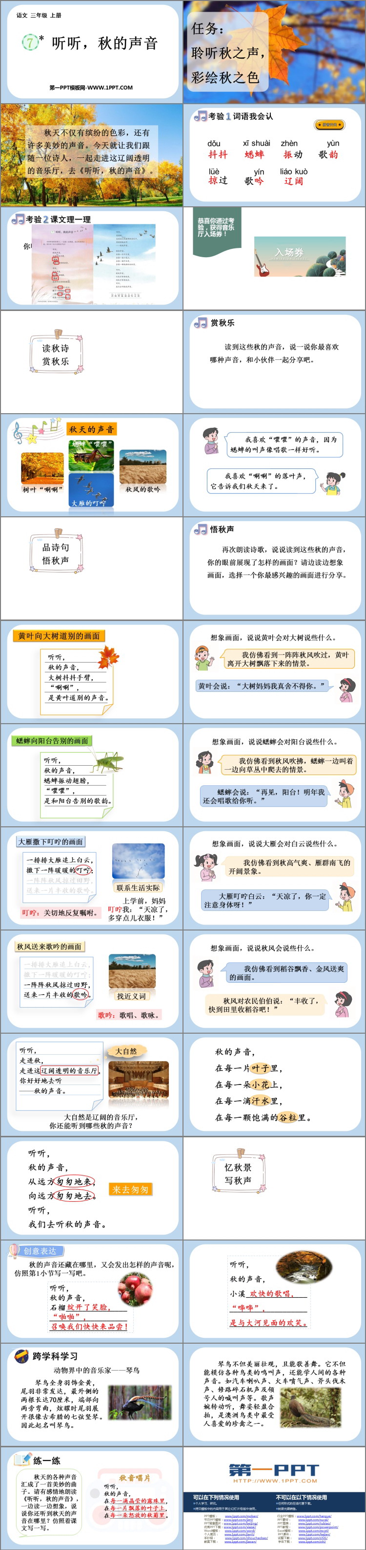 图片[2]-《听听，秋的声音》PPT免费精品课件-第一PPT