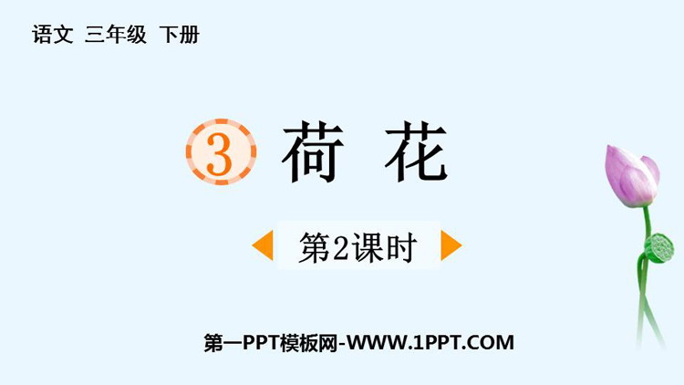 图片[1]-《荷花》PPT课件下载(第2课时)-第一PPT