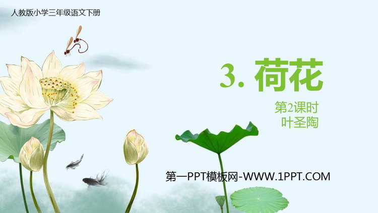 图片[1]-《荷花》PPT免费下载(第2课时)-第一PPT