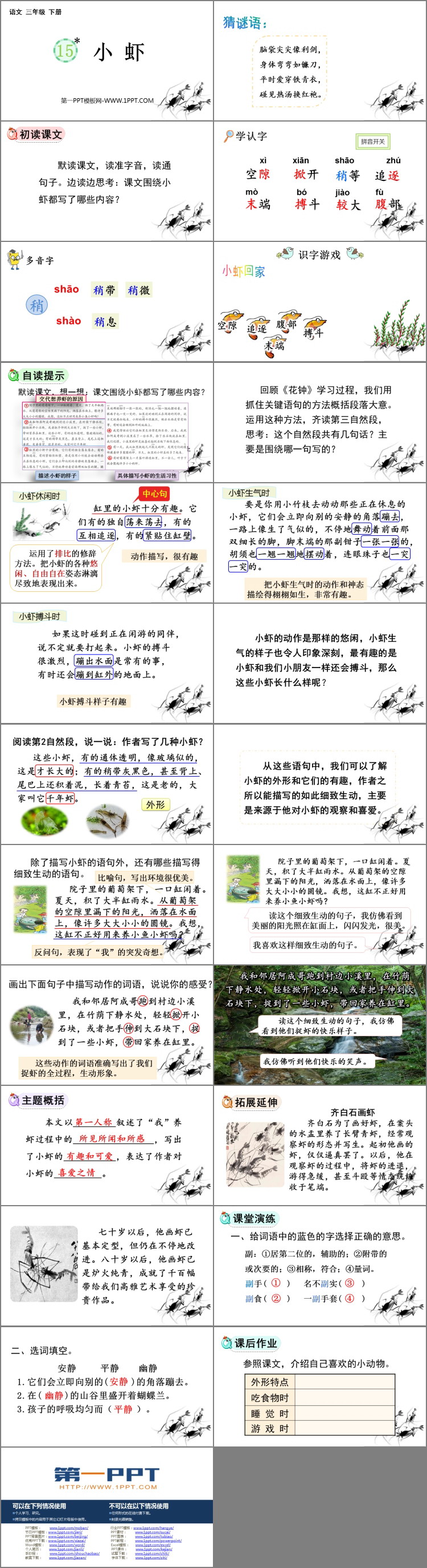 图片[2]-《小虾》PPT免费教学课件-第一PPT