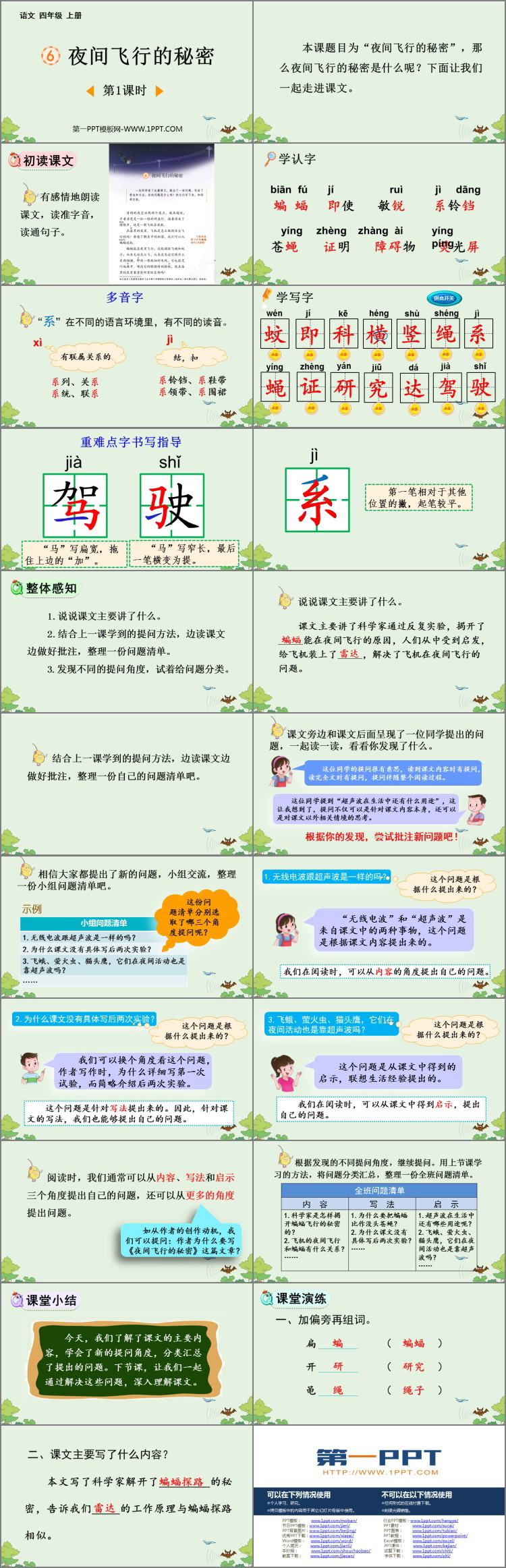 图片[2]-《夜间飞行的秘密》PPT免费课件(第1课时)-第一PPT