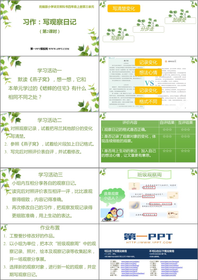 图片[2]-《写观察日记》PPT课件(第2课时)-第一PPT