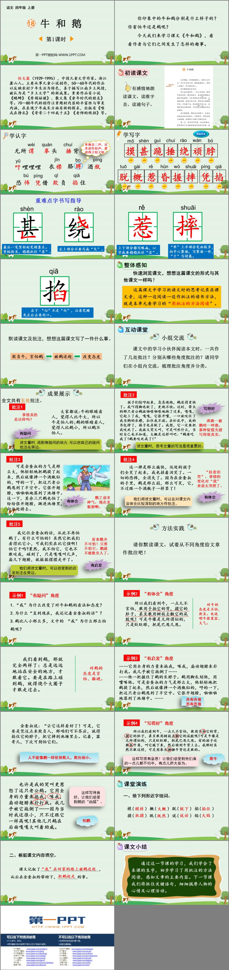 图片[2]-《牛和鹅》PPT课件下载(第1课时)-第一PPT