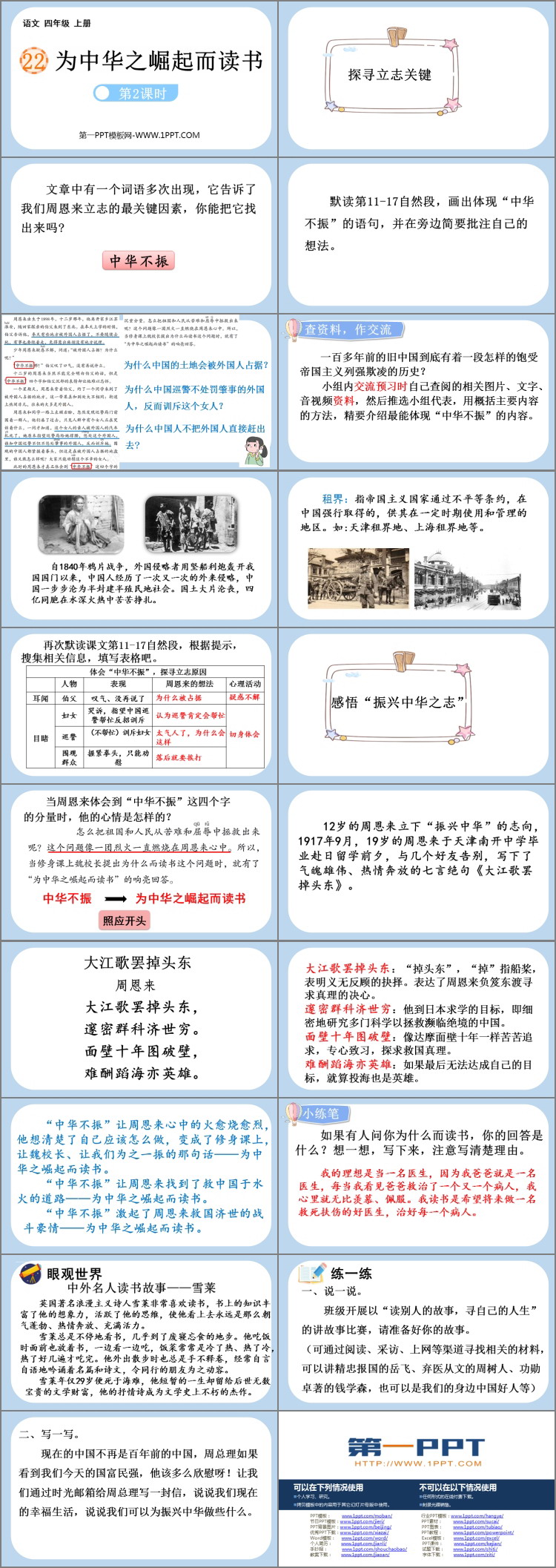 图片[2]-《为中华之崛起而读书》PPT优秀课件(第2课时)-第一PPT