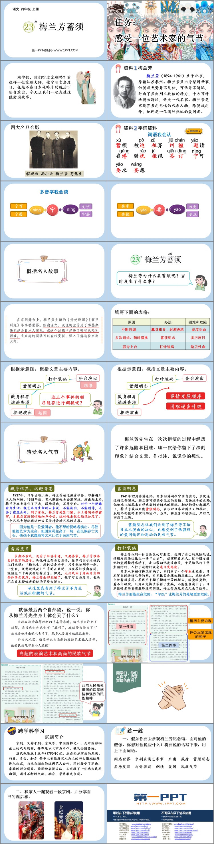 图片[2]-《梅兰芳蓄须》PPT免费教学课件-第一PPT