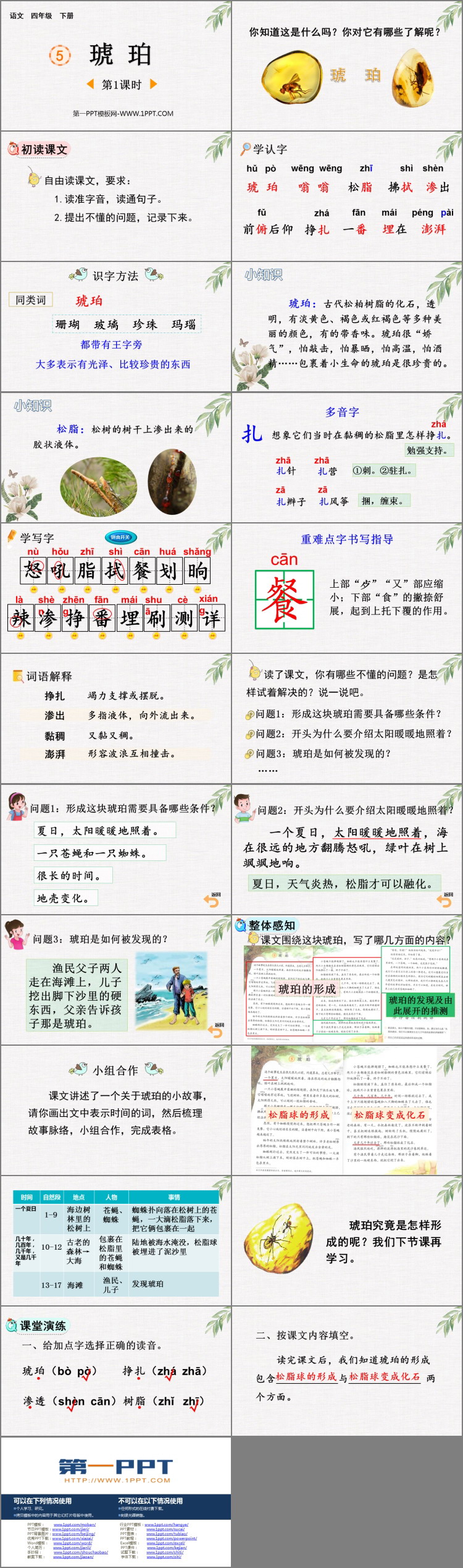 图片[2]-《琥珀》PPT优质课件(第1课时)-第一PPT