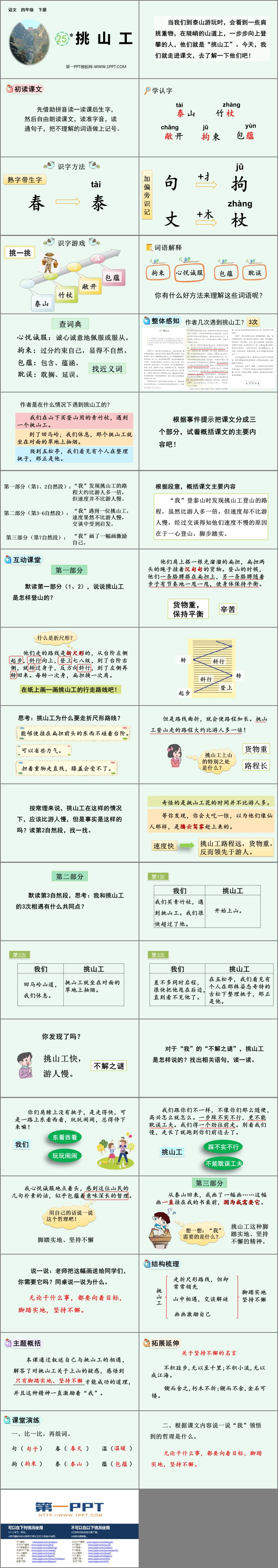 图片[2]-《挑山工》PPT下载-第一PPT
